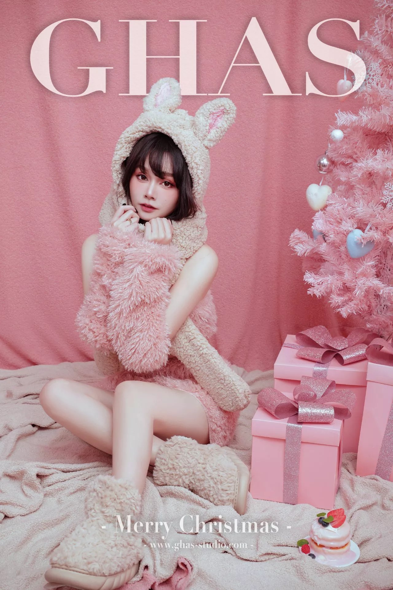 聖誕寫真-粉紅兔兔